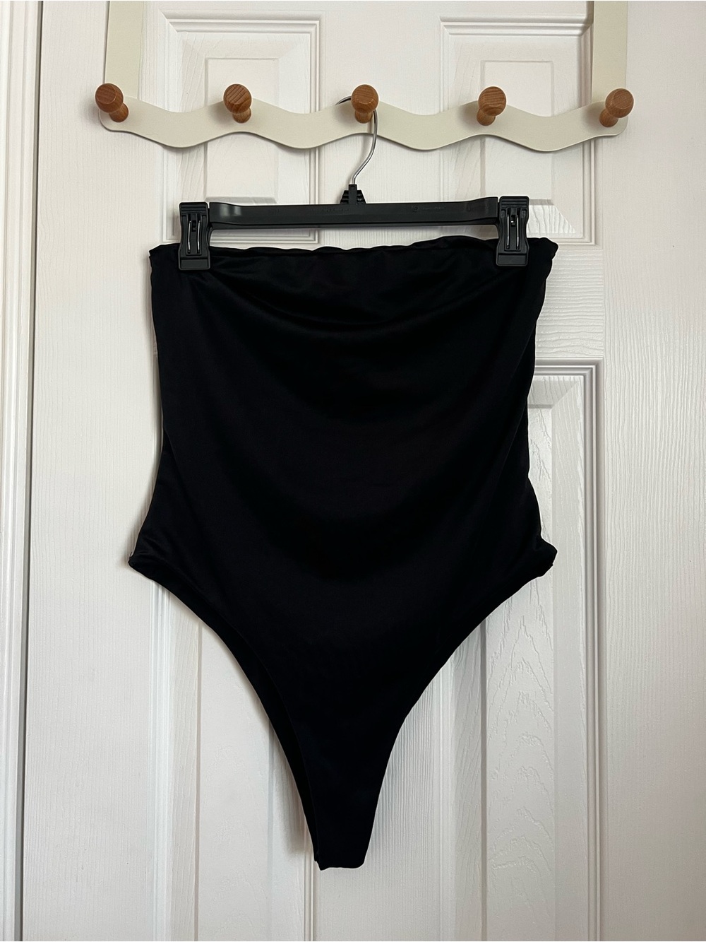 PrettyLittleThing Black High Waist One Piece Swimsuit